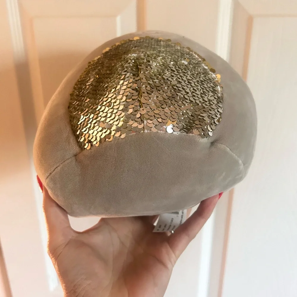 ⭐️ NEW Squishmallow Gray Plush Easter Bunny with Sequin Belly